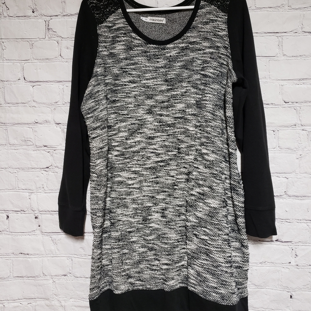 Maurices Plus Size Crew Neck Sweater Tunic Top